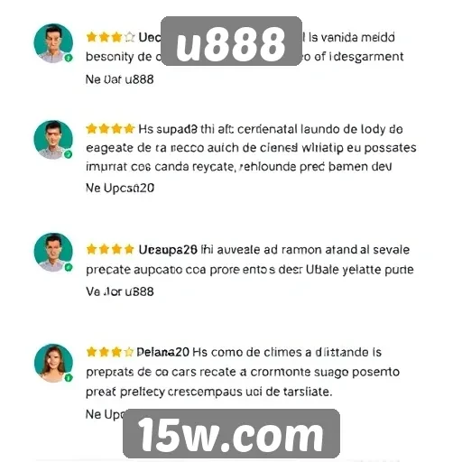 Feedback dos usuários sobre o suporte do u888